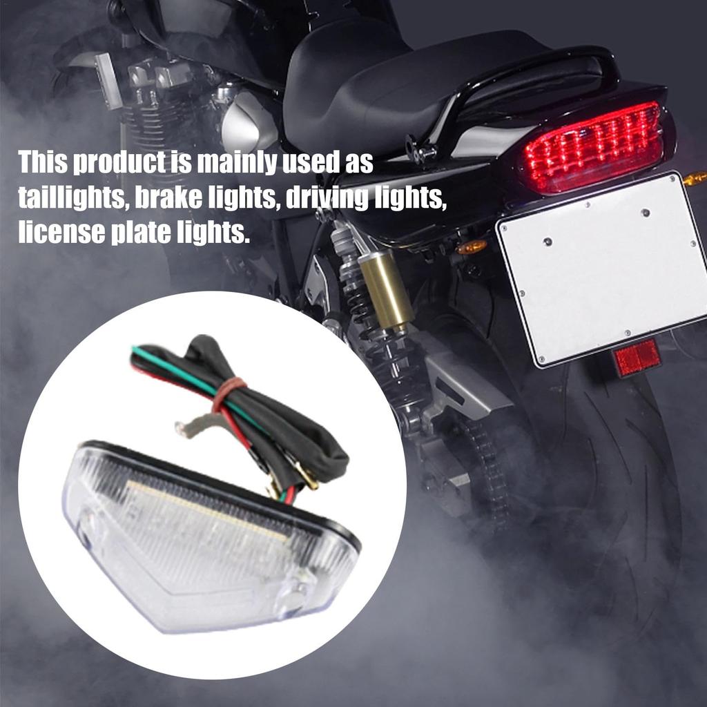 LED Tail Brake Light, LED Motorcycle Rear Tail Light, Stop Running Tail Light, Brake