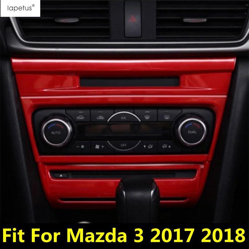 Central Control Multimedia Air AC Conditioning Outlet Vent Frame CD Panel Cover Trim For Mazda 3 2017 2018 Accessories Interior