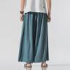 Men's Retro Hanfu-Style Linen-Cotton Zen Monk Pants Skirt