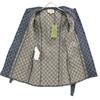 GUCCI Domestic regular 652658 GG denim leather switch square patch belted Jacket 34 IndigoUsed