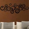 1set DIY 3D Circles Mirror Wall Sticker Home Decor