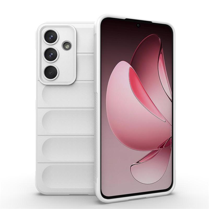 Чехол-бампер Samsung Galaxy S25 FE из мягкого силикона с текстурированным захватом