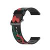 For Haylou Solar LS05 Camouflage Pattern Silicone Smart Watch Strap Replacement Watchband