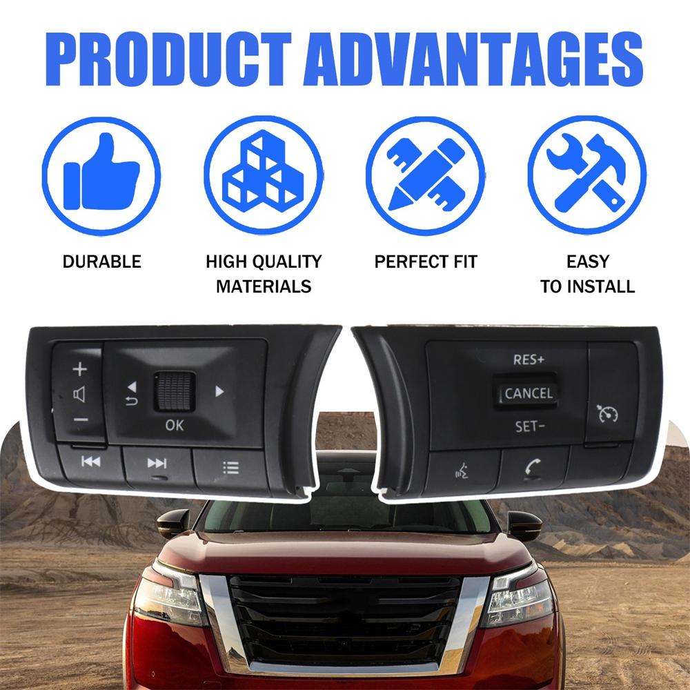 Пара кнопок на рулевое колесо автомобиля 25550-6RF2B для Nissan Rogue