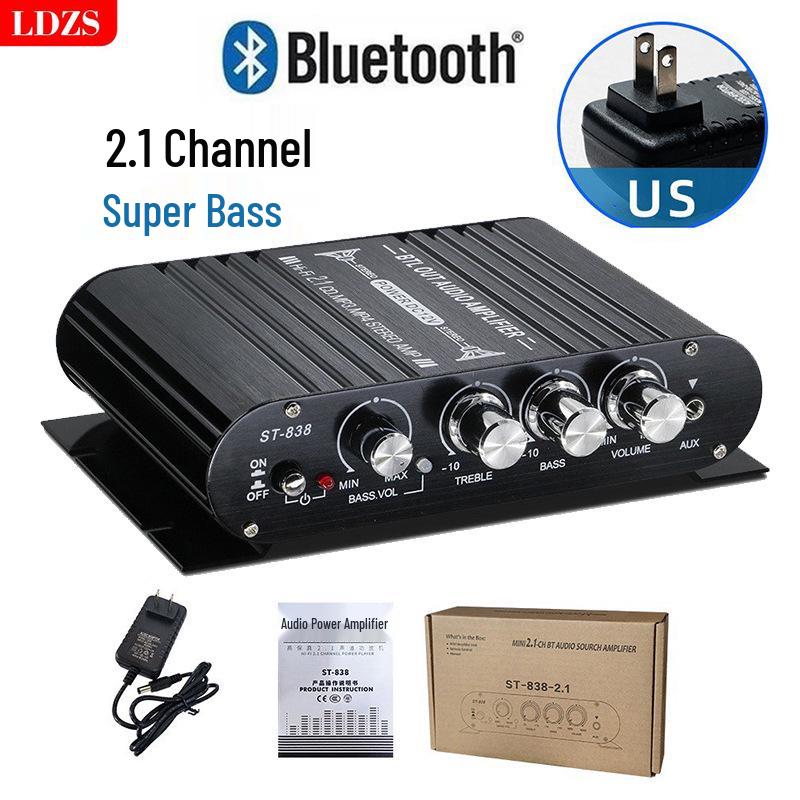 ST-838 2.1-канальный Bluetooth-усилитель с сабвуфером и супербасом