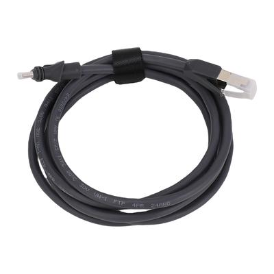 Плоский Ethernet-кабель для тарелки, высокопроизводительный, 2 м 6,6 фута, 26AWG, 1200 Мбит/с, водонепроницаемый, для тарелки