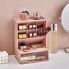 6-Grid Oblique Pen Holder Solid Color Cosmetics Storage Box Stationary Organizer  Home