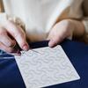 20pcs/25pcs Geometric Pattern Sashiko Stencil Kit Reusable PET Sashiko Thread Kit Handmade DIY Sashiko Embroidery Template