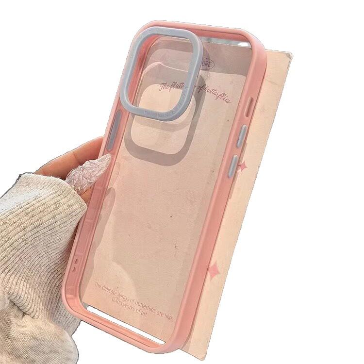 Двухцветный силиконовый чехол-рамка для iPhone 13/15 Plus/16 Pro/17 Pro Max