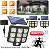3 Modes Solar Wall Lamp LED Wall Lamp Waterproof Powered Sunlight Solar Motion Sensor Flood Light Outdoor Yard Garden Lamp 108LED/90LED/72COB