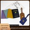 PU Leather Passport and Luggage Tag Set
