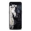 Чехол для телефона для OnePlus 13 12 11 10 9 Pro 9T 13R 12R 10R 9R 9RT 10T 8T 8 Nord 2T CE 2 3 5G N30 Чехол Черно-белые скачущие лошади