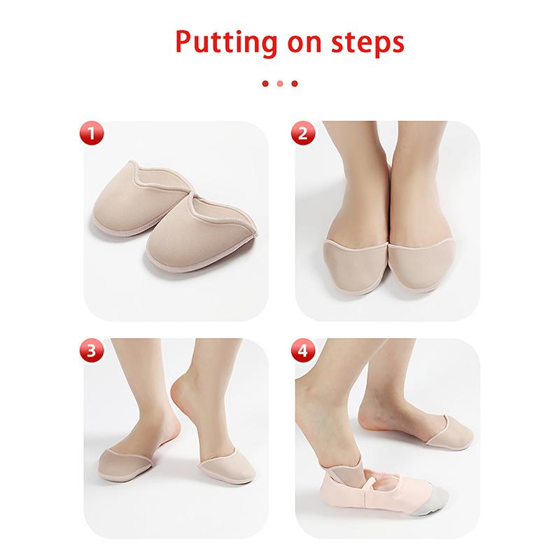 1Pair Toe Protector Pointe Toe Cap Cover For Toes Soft Pads Protectors For Ballet Shoes Feet Care Tools