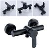 1 X Shower Faucet 304 Stainless Steel Black G1/2in
