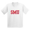 Базовая блочная детская футболка Southern Methodist University Mustangs - Белый
