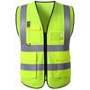 Chicer Reflective Safety Fluorescent One Size Fits Mesh Multiple Pockets High-Visibility Vest, Yellow, Most, Unisex, Material, (1)
