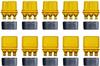 5 Pairs MR30 Male-Female Connectors for RC LiPo Batteries with Protective Sleeve Plastic for Tello Battery Tablet LiPo Bag 1/10 RC Car