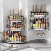 3-Tier Stainless Steel Kitchen Corner Shelf