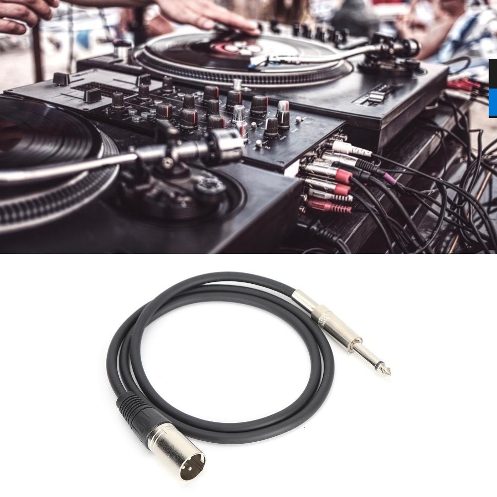 3PIN XLR Male to 1/4 Inch Male 6.35mm XLR Male to TRS Jack Microphone Line Stage Setup
