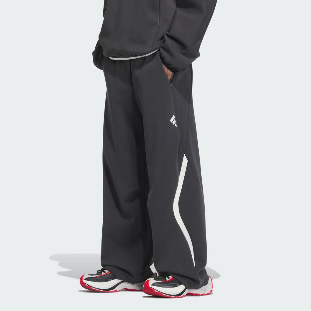 adidas SS25 Sports Lifestyle Series Brand Logo Удобные мягкие повседневные трикотажные спортивные брюки мужские брюки Carbon-Black JZ8705