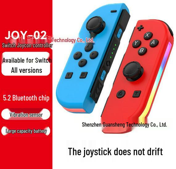 Беспроводной Bluetooth-геймпад для Nintendo Switch Joy-Con с RGB-подсветкой, пара