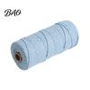 Soft Cotton Cord for Braiding Art 3mm Cord, 109 Yards Twisted Craft Colored Durable String Crochet Making Tapestry, Hand Braiding, DIY Crafts Jewelry