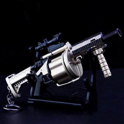 Модель оружия 14 см металлический пистолет Playerunknowns Battlegrounds MGL гранатомет оружие брелок оружие игровое периферийное устройство игрушки для мальчиков