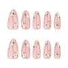 Spring/Summer Almond False Nails: Simple Ins Style Wearable Nail Art Tips