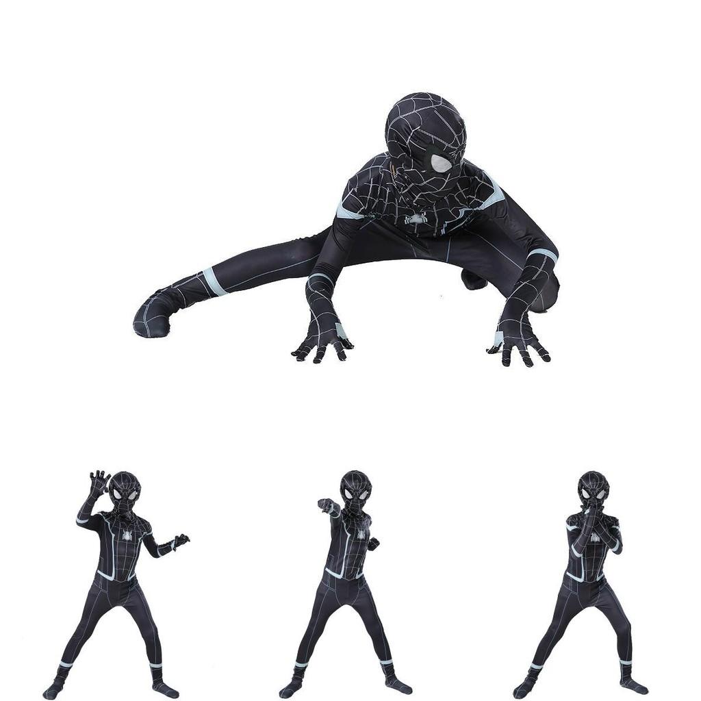 Stylish Black Spider-man Homecoming Cosplay Jumpsuit Featuring Exquisite Workmanship For All Ages