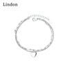 Линдон циркон браслет ювелирные изделия геометрические бусины браслеты-цепочки модный тонкий свадебный подарок для подруги женщин