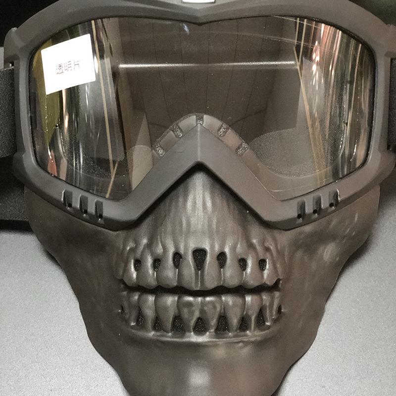Tactical Skull Mask & Goggles: Windproof, Sandproof, Anti-Fog for Cycling, Motorcycle, Military, and Outdoor Sports