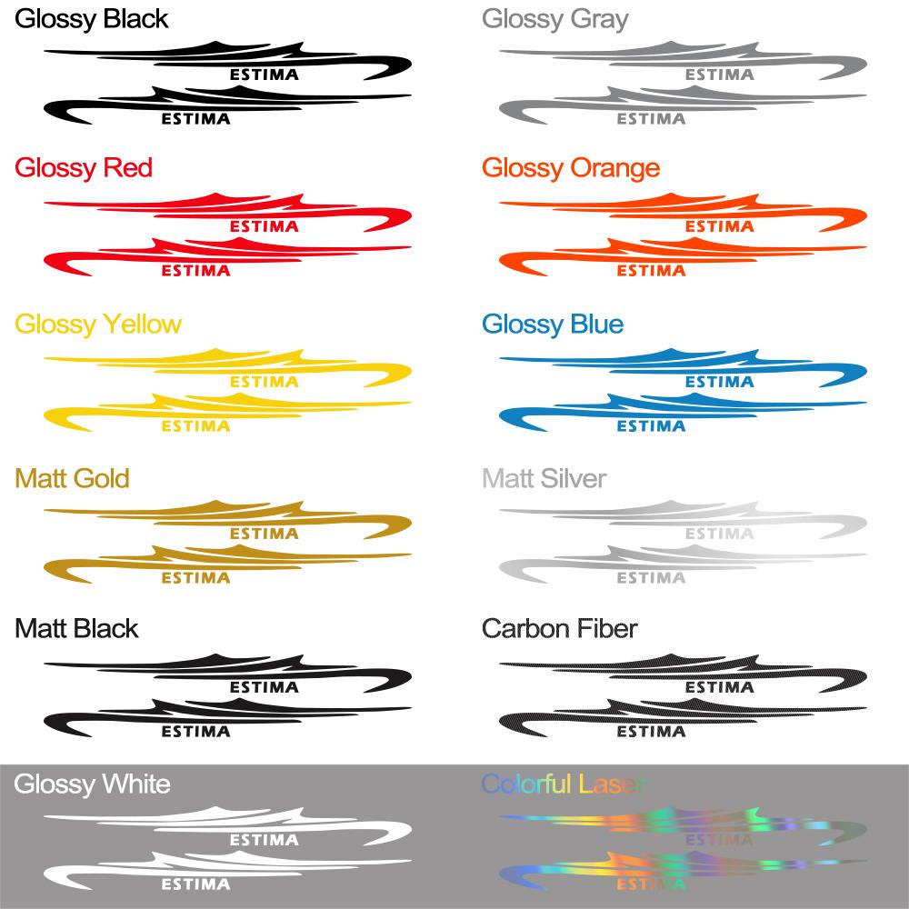 Боковые наклейки для автомобиля Toyota Estima Tarago XR30 XR40 XR50, тюнинг, автоаксессуары, спортивный стиль, виниловый декор для мотоцикла