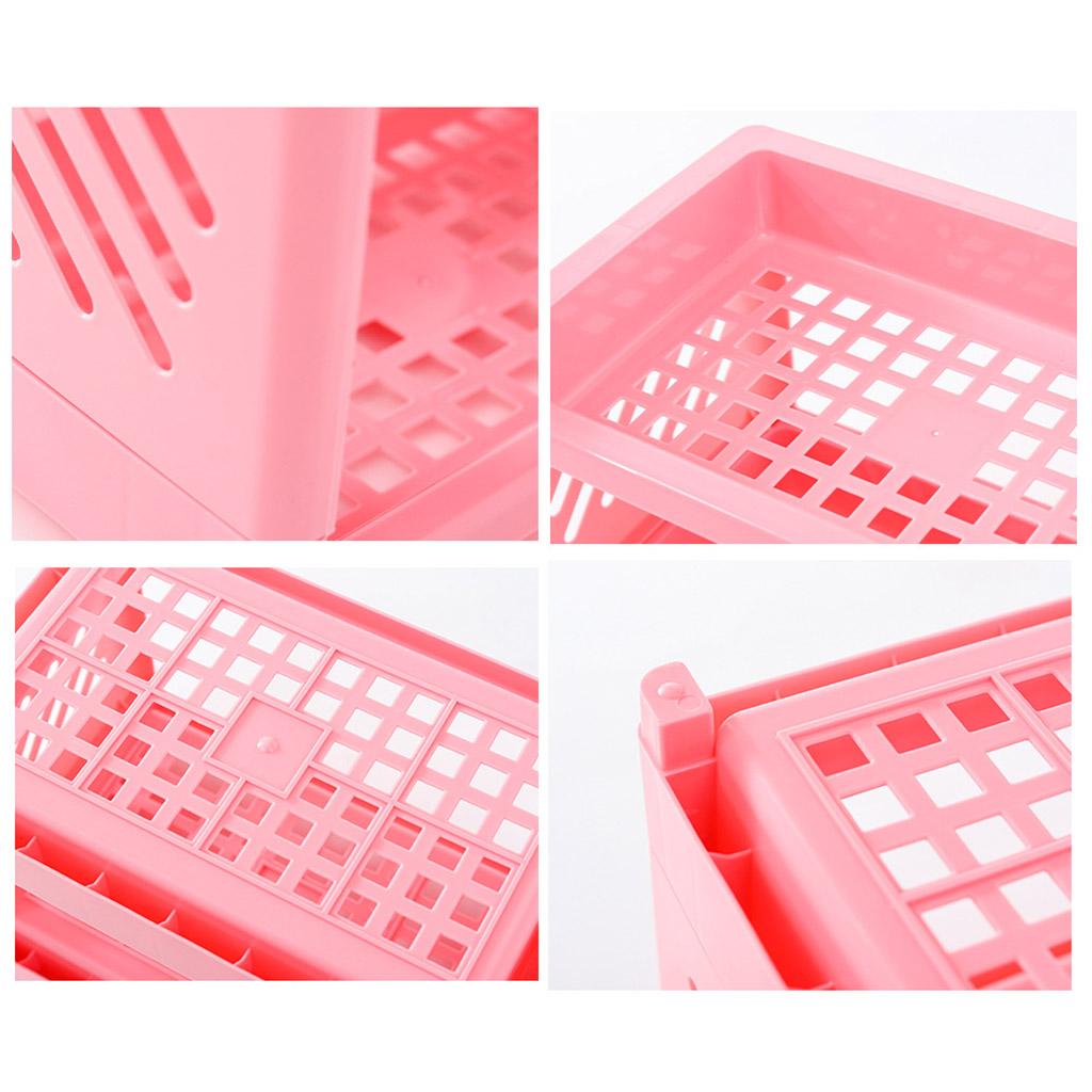 Double Layer Hollow Shelf Plastic Cosmetics Desktop Finishing Bathroom Accessories Organizer Storage Rack 2 Tier Shelf