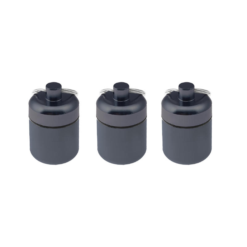 Mini Waterproof Aluminum Alloy Pill Box Case Bottle Cache Drug Holder Container Keychain Storage Tank