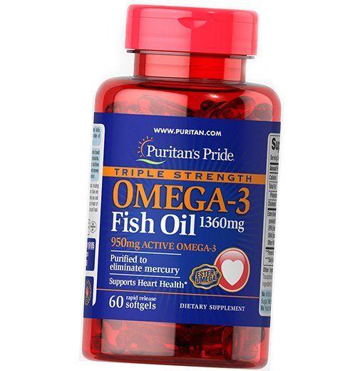 Omega 3, Omega-3 Fish Oil 1400, Puritan's Pride (67367012)