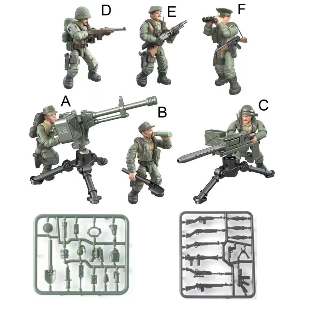 World War 2 Ww2 Army Military Soldiers Swat Special Force Figures Model Building Blocks Bricks Children'S Toys Gift
