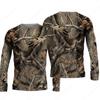 Men's Long Sleeve T-shirt 3D Camouflage Hunting Printed T-shirts Outdoor T Shirts Hip Hop Casual Camp Tshirt Ropa Hombre Top Tee