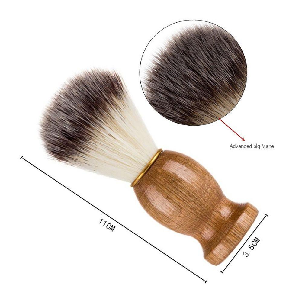 Wood Handle Facial Beard Cleaning Cosmetic Tool Razor Brushes Fashion Shaving Brush Men