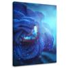 Canvas Print The Butterfly and the Magic Blue Rose