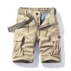 Tooling Shorts Loose Straight Casual Shorts Trendy Pants Large Size Solid Color Multi-pocket Shorts