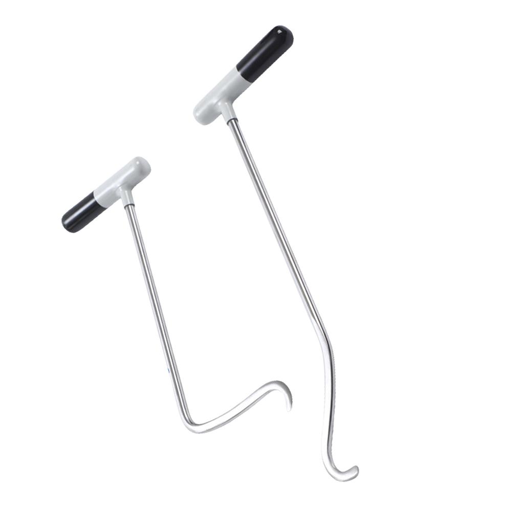 2Pcs Paintless Dent Remover Hook Tool Car Dent Repair Tool Rods Automotive Body Dent Repairing Pry Bar Dent Removal Rods