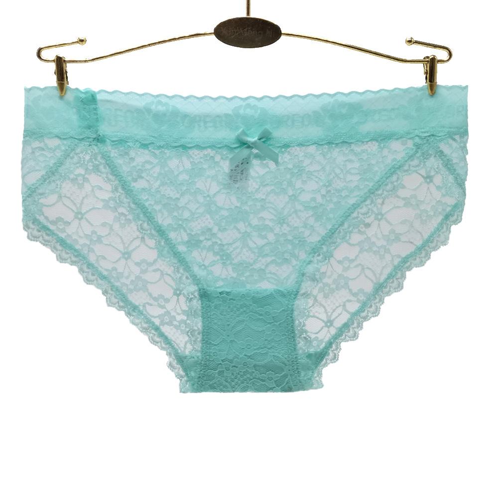 Underwear Sexy Briefs Intimates Transparent Women's Lace Panties  6 Pcs/lots