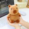 Funny Plush Capybara Bag Pendant Stuffed Doll Cartoon Animal Keychain  Daily