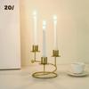 3 Head Nordic Metal Candle Holder Candlestick Stand HandMade Candle Holder Chamberstick Holder Candlelight