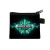 Minecraft zipper coin purse polyester printed children's small purse student portable storage bag