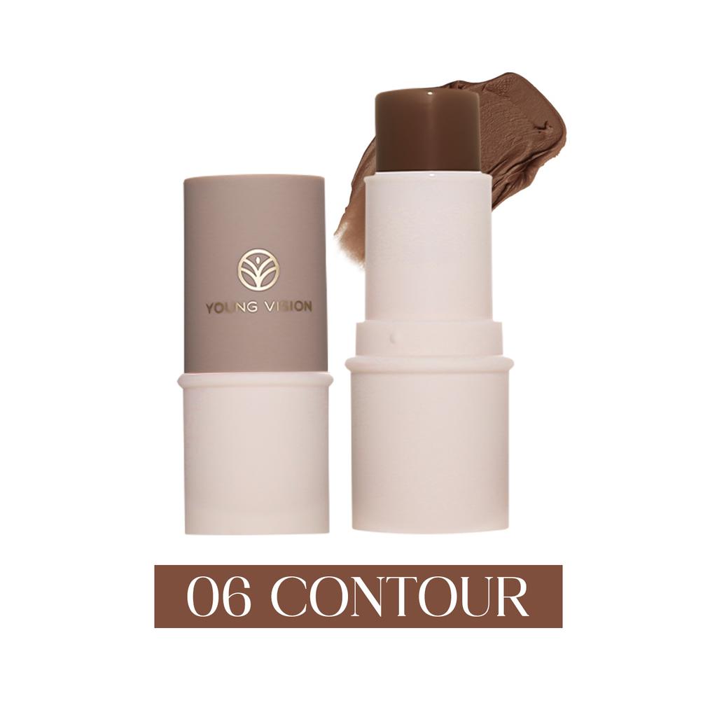 YOUNG VISION Single Blush Highlight Stick Multi-Functional Lazy Stick Solid Lipstick Rouge