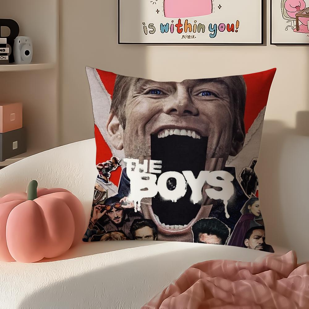 TV Show The BBoys Cushion Cover Pillowcase Short Plush Invisible zipper Room Sofa Cushion Cover