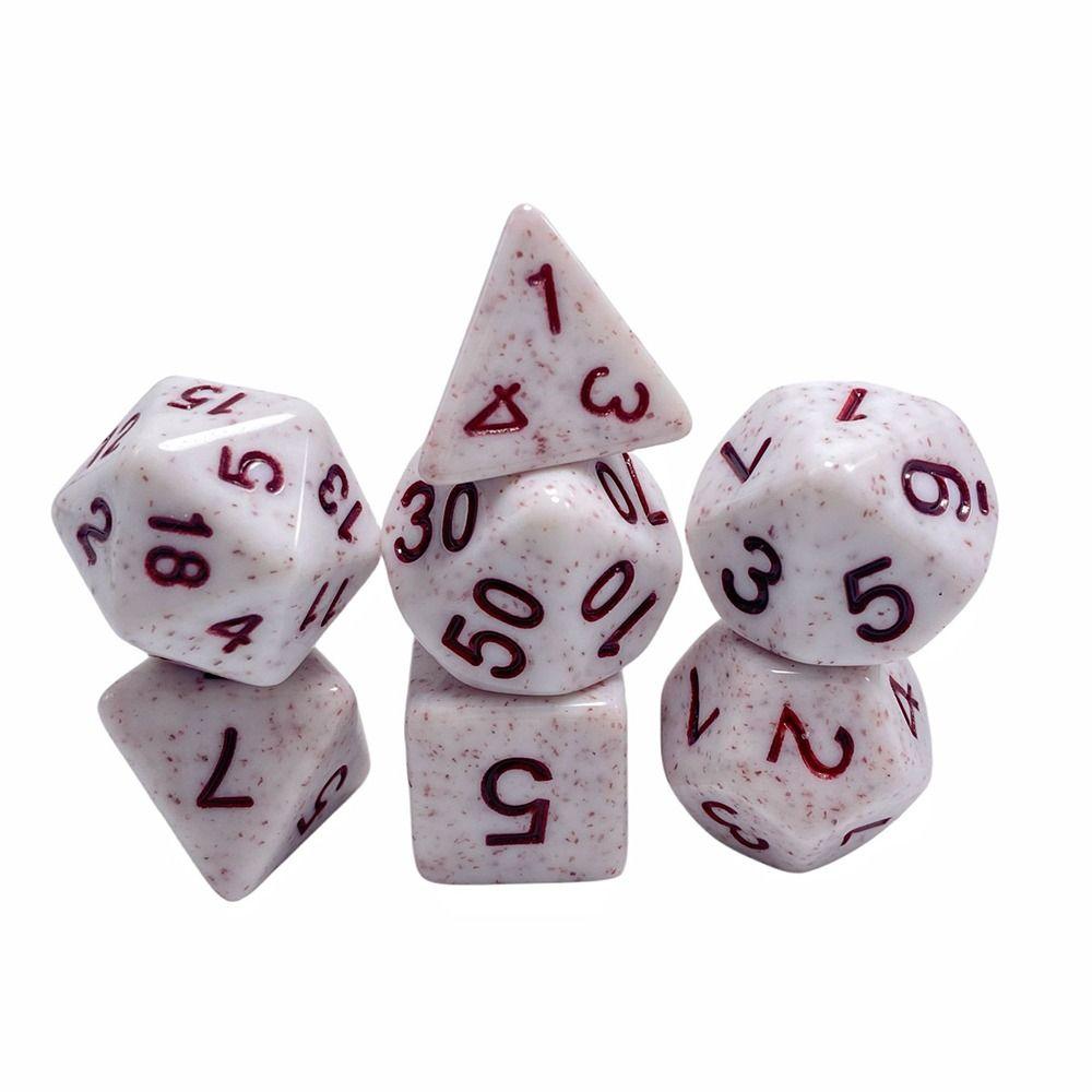 7 шт./компл., 7 кубиков, настольные игровые многогранные игральные кости D4 D6 D8 D10 D12 D20, игровые кости, прочные игральные кости DND, TRPG DND