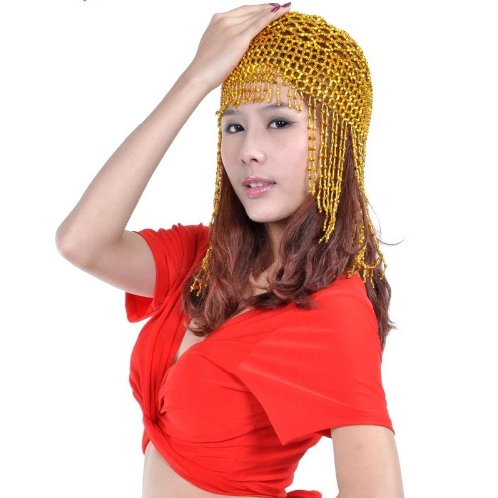 Gold/Silver Beaded Hat Handmade Women Hairpieces Beautiful Headband Hair Jewelry