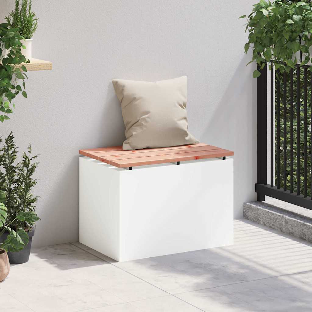Garden Bench White 60 x 40 x 43 cm